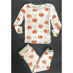 Jessica Simpson Girls 4T Pumpkin Fall Pajamas SOFT